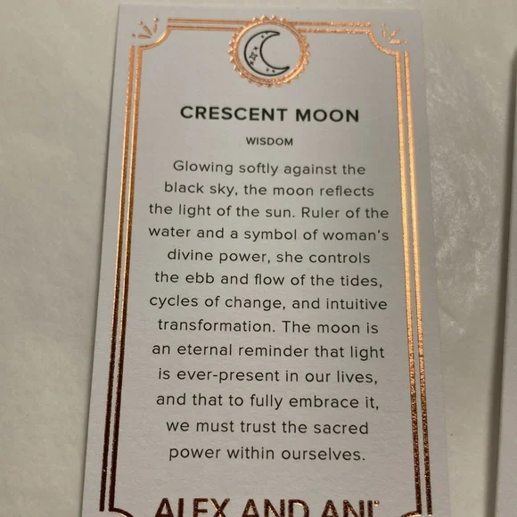 Crescent Moon Slider Charm - Picture 6 of 6